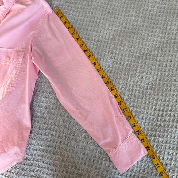 J.Crew Garment Dyed Chambray Shirt Womens 6 Pink Button Down Top BP627 - Picture 7 of 8